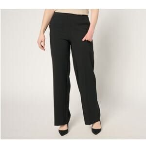 By Stacy London Size 12 Black Straight Leg Pant A682287 NWOT